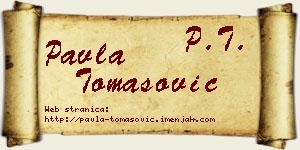Pavla Tomasović vizit kartica